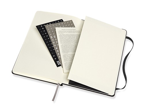 Блокнот недатований Moleskine PRO середній 13 х 21 см чорний