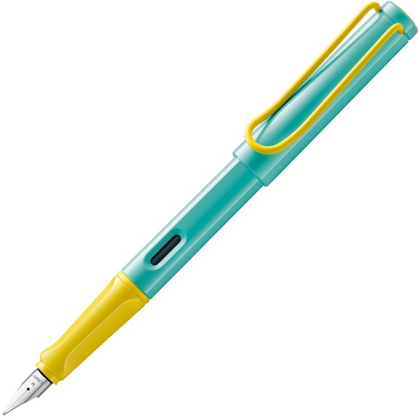 Чорнильна ручка Lamy Safari Summer Pina Colada жовто-блакитна перо M (середнє)