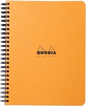 Блокнот Rhodia Classic A5 помаранчевий в крапку