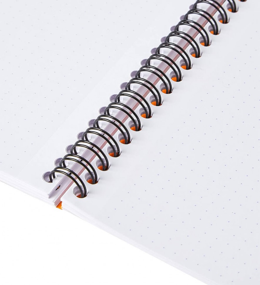 Блокнот Rhodia Classic A5 помаранчевий в крапку