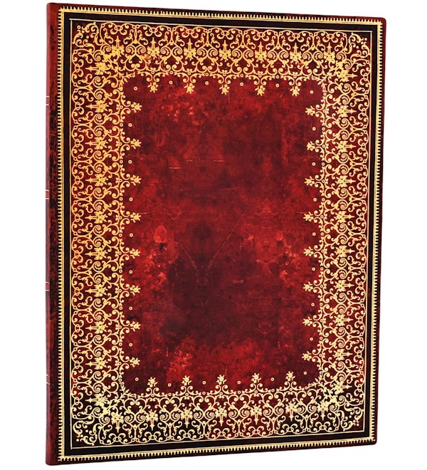 Блокнот Paperblanks Стара Шкіра Фольговані Візерунки Flexi великий 17,5 х 22,5 см в лінію