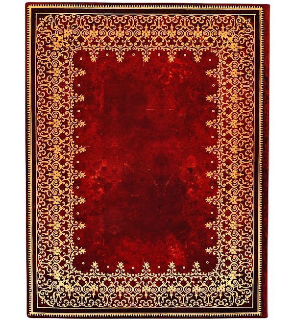 Блокнот Paperblanks Стара Шкіра Фольговані Візерунки Flexi великий 17,5 х 22,5 см в лінію