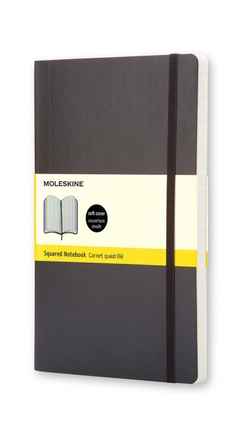 Блокнот Moleskine Classic 9 х 14 см у клітинку чорний м'який