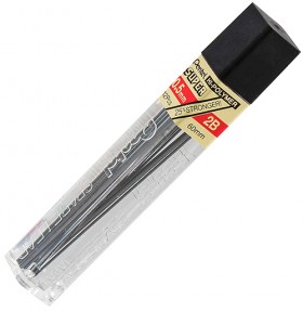 Набір грифелів Pentel Hi-Polimer 2B 0,5 мм (12 штук)
