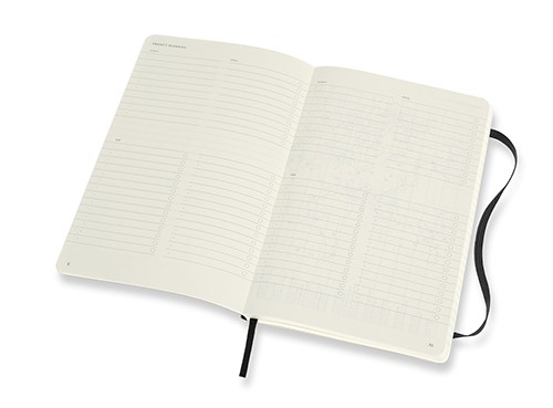 Блокнот недатований Moleskine PRO м'який середній 13 х 21 см чорний