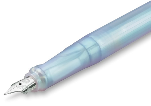 Чорнильна ручка Kaweco Perkeo Iridescent Pearl блакитно-перламутрова перо M (середнє)