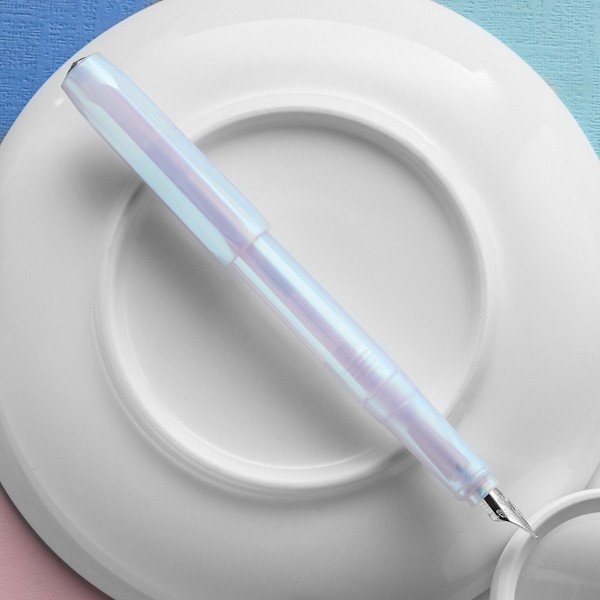 Чорнильна ручка Kaweco Perkeo Iridescent Pearl блакитно-перламутрова перо M (середнє)