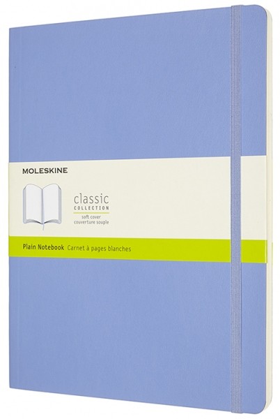 Блокнот Moleskine Classic великий 19 x 25 см нелінований блакитна гортензія м'який