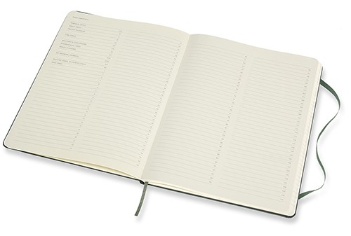 Блокнот недатований Moleskine PRO великий 19 х 25 см лісовий зелений 
