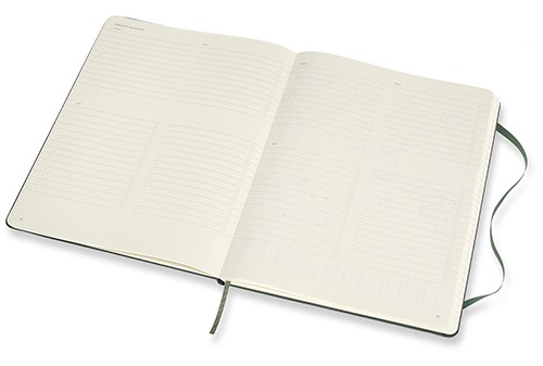 Блокнот недатований Moleskine PRO великий 19 х 25 см лісовий зелений 