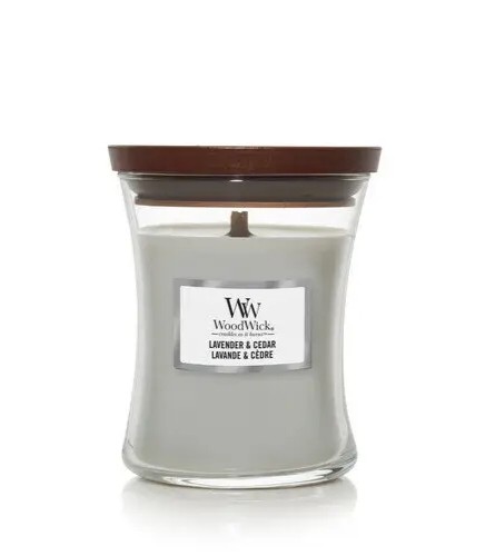 Ароматична свіча WoodWick Medium Lavender & Cedar 275 г 