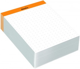 Блок паперу для записів Rhodia Memo Pad №11 А7+ в крапку