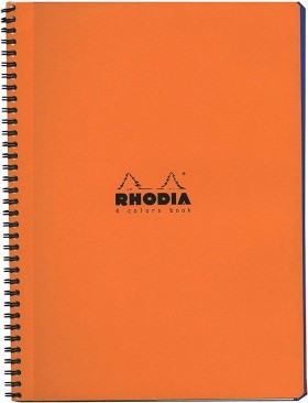 Блокнот Rhodia 4Colours Book A4 помаранчевий в лінію