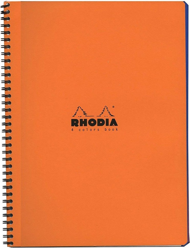 Блокнот Rhodia 4Colours Book A4 помаранчевий в лінію