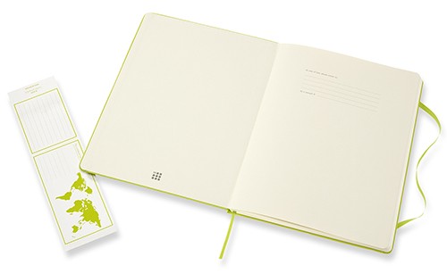Блокнот Moleskine Classic великий 19 x 25 см нелінований лимонний зелений