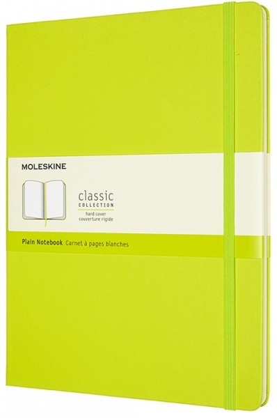 Блокнот Moleskine Classic великий 19 x 25 см нелінований лимонний зелений