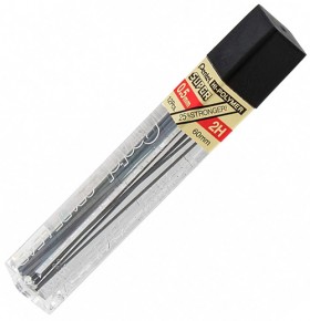 Набір грифелів Pentel Hi-Polimer 2H 0,5 мм (12 штук)