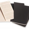 Набір зошитів Moleskine Cahier кишеньковий 9 х 14 см в клітинку чорний