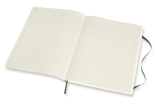 Блокнот недатований Moleskine PRO м'який великий 19 х 25 см лісовий зелений 