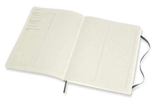 Блокнот недатований Moleskine PRO м'який великий 19 х 25 см лісовий зелений 