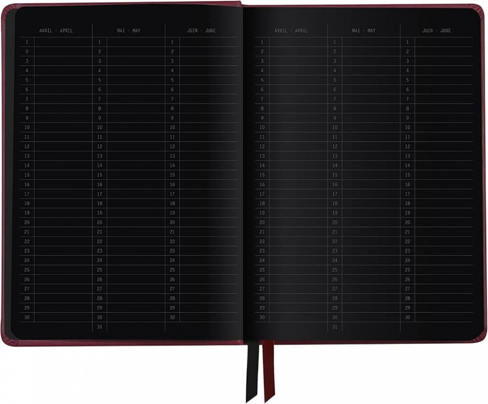 Блокнот Rhodia Goalbook А5 15,5 х 21,5 см чорний з чорними аркушами в крапку твердий