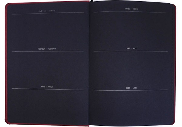 Блокнот Rhodia Goalbook А5 15,5 х 21,5 см чорний з чорними аркушами в крапку твердий