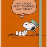 Щотижневик з місцем для записів Moleskine Peanuts на 2026 рік середній 13 х 21 см помаранчевий