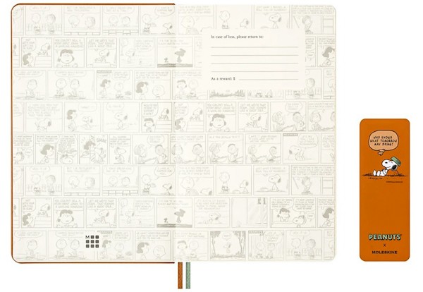 Щотижневик з місцем для записів Moleskine Peanuts на 2026 рік середній 13 х 21 см помаранчевий
