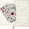 Щотижневик з місцем для записів Moleskine Peanuts на 2026 рік середній 13 х 21 см помаранчевий