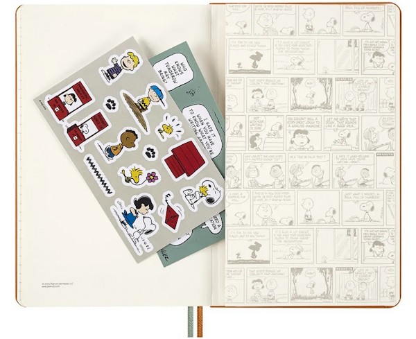 Щотижневик з місцем для записів Moleskine Peanuts на 2026 рік середній 13 х 21 см помаранчевий