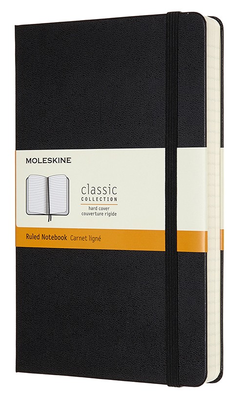 Блокнот Moleskine Classic Expanded середній 13 x 21 см в лінію чорний
