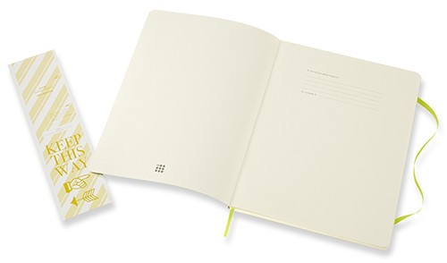 Блокнот Moleskine Classic великий 19 x 25 см нелінований лимонний зелений м'який