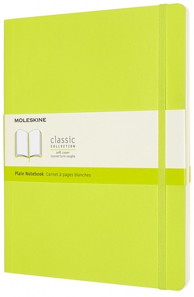 Блокнот Moleskine Classic великий 19 x 25 см нелінований лимонний зелений м'який