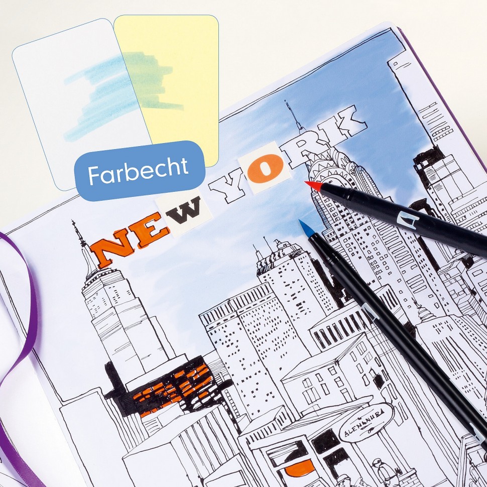 Скетчбук Leuchtturm1917 Square квадратний 22,5 х 22,5 см чорний 