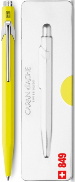 Ручка Caran d'Ache 849 Pop Line Fluo жовта + бокс