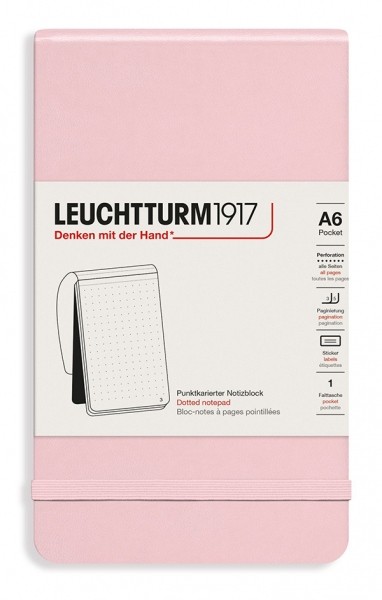 Блокнот Leuchtturm1917 Reporter Notepad кишеньковий 9 х 15 см в крапку пудровий 