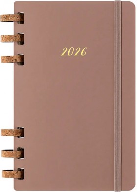 Щотижневик Moleskine 2026 Spiral середній 13 х 21 см мигдальний