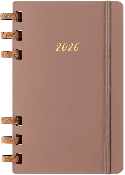 Щотижневик Moleskine 2026 Spiral середній 13 х 21 см мигдальний