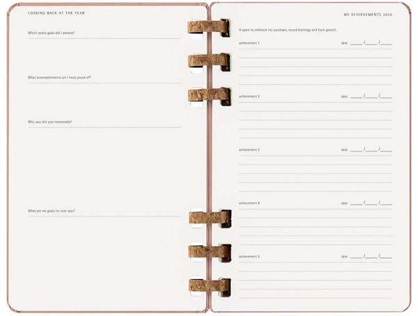 Щотижневик Moleskine 2026 Spiral середній 13 х 21 см мигдальний