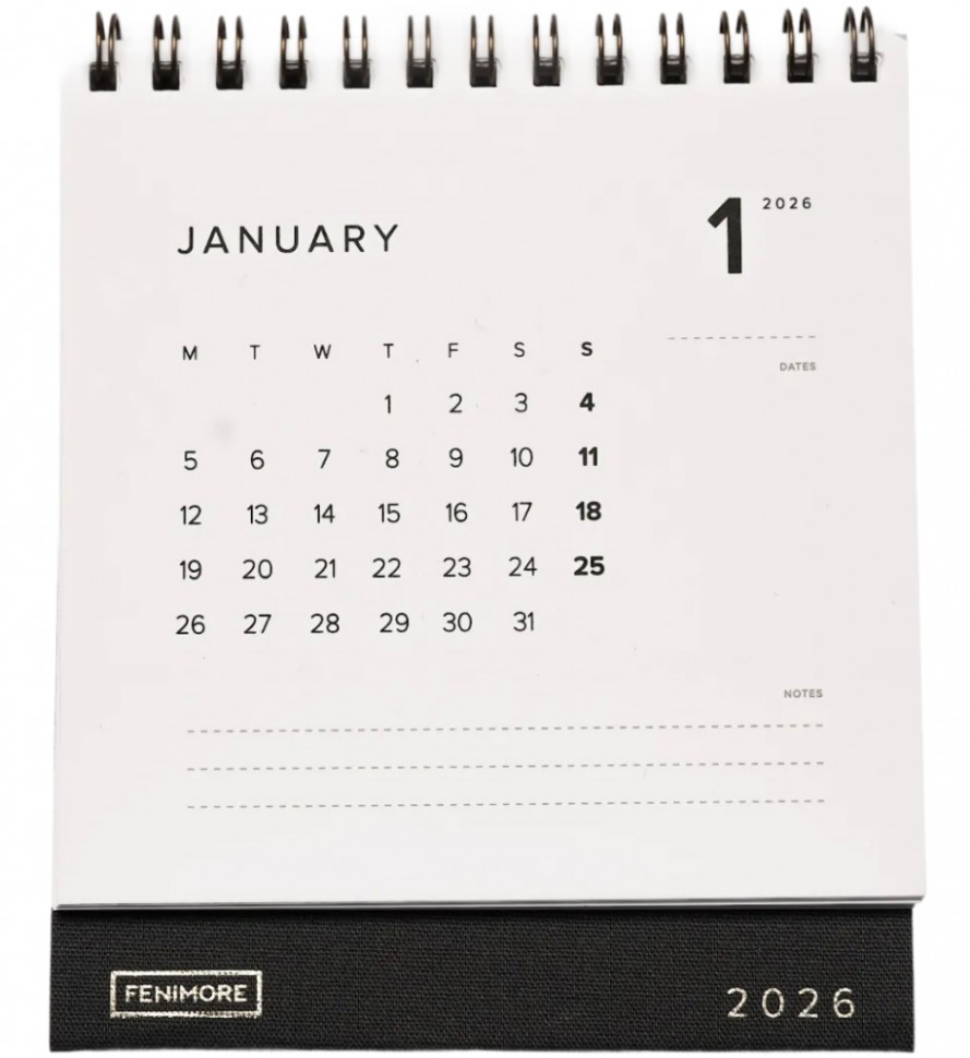 Настільний календар Fenimore Desk Calendar на 2026 рік