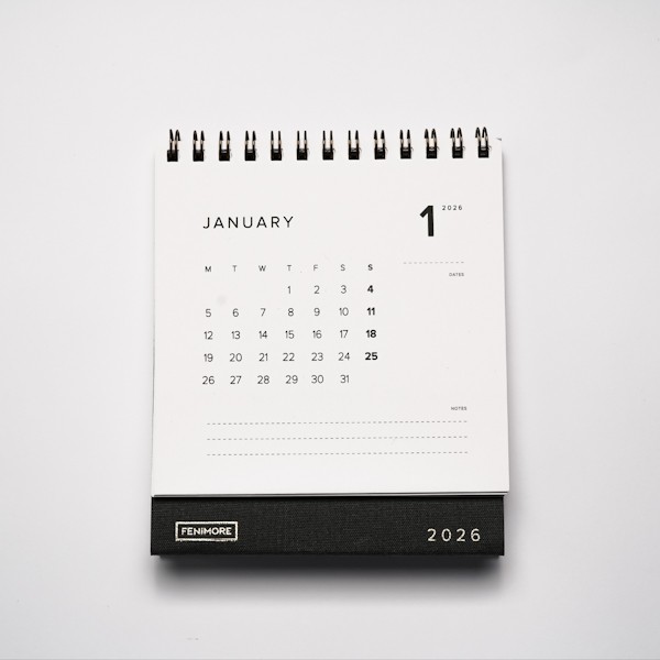 Настільний календар Fenimore Desk Calendar на 2026 рік