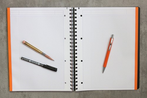 Блокнот Rhodia 4Colours Book A4 чорний в клітинку пластикова обкладинка