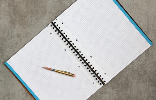 Блокнот Rhodia 4Colours Book A4 чорний в клітинку пластикова обкладинка