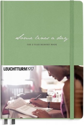 Щоденник Leuchtturm1917 Some Lines a Day на 5 років середній 14,5 х 21 см шавлія
