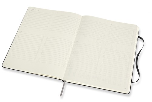 Блокнот недатований Moleskine PRO великий 19 х 25 см чорний