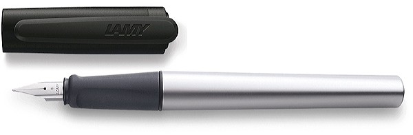Чорнильна ручка Lamy Nexx Black матовий хром перо M (середнє)
