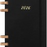 Щотижневик Moleskine 2026 Spiral середній 13 х 21 см чорний м'який