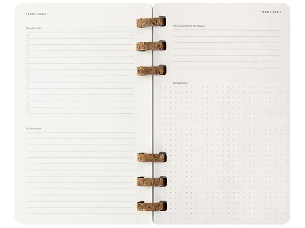 Щотижневик Moleskine 2026 Spiral середній 13 х 21 см чорний м'який