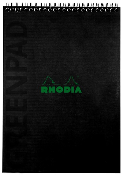 Блокнот Rhodia Greenpad A4+ чорний в лінію