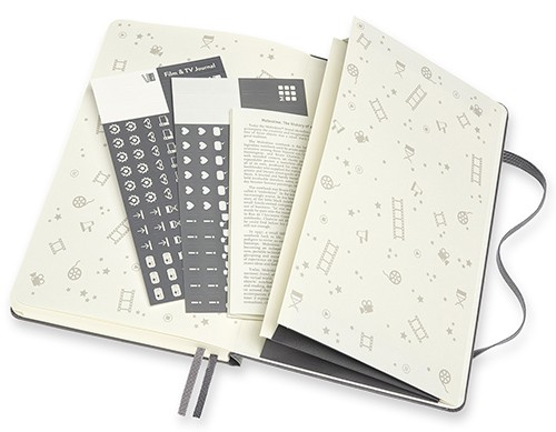 Подарункове видання Moleskine Passion Фільми та ТВ середній 13 х 21 см графітовий